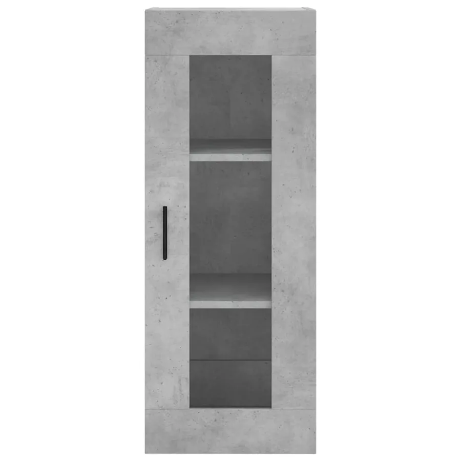 Buffet haut Gris béton 34,5x34x180 cm Bois d'ingénierie - 8