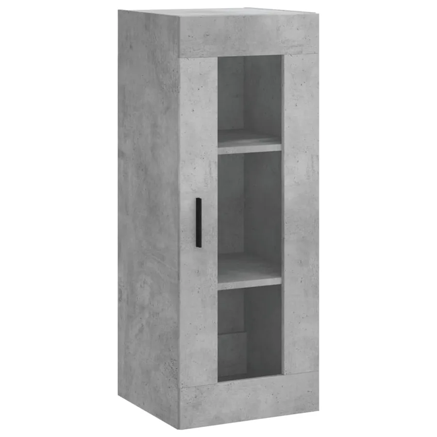 Armoire murale gris béton 34,5x34x90 cm - 2