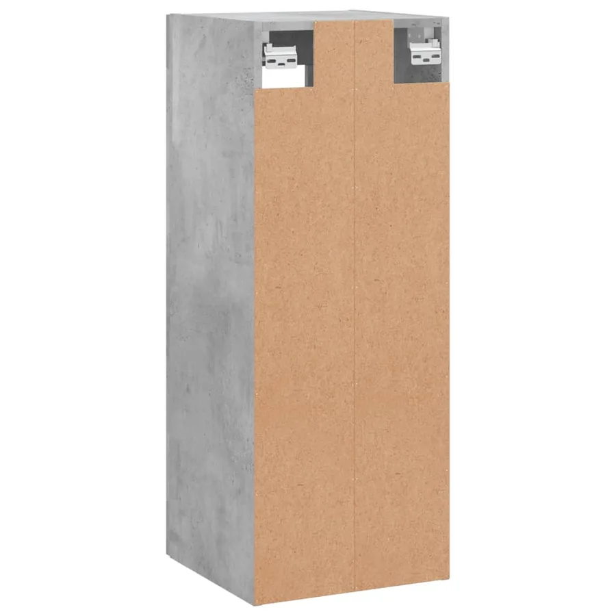 Armoire murale gris béton 34,5x34x90 cm - 9