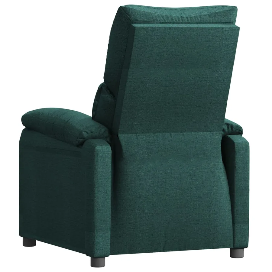 Fauteuil inclinable Vert foncé Tissu - 5