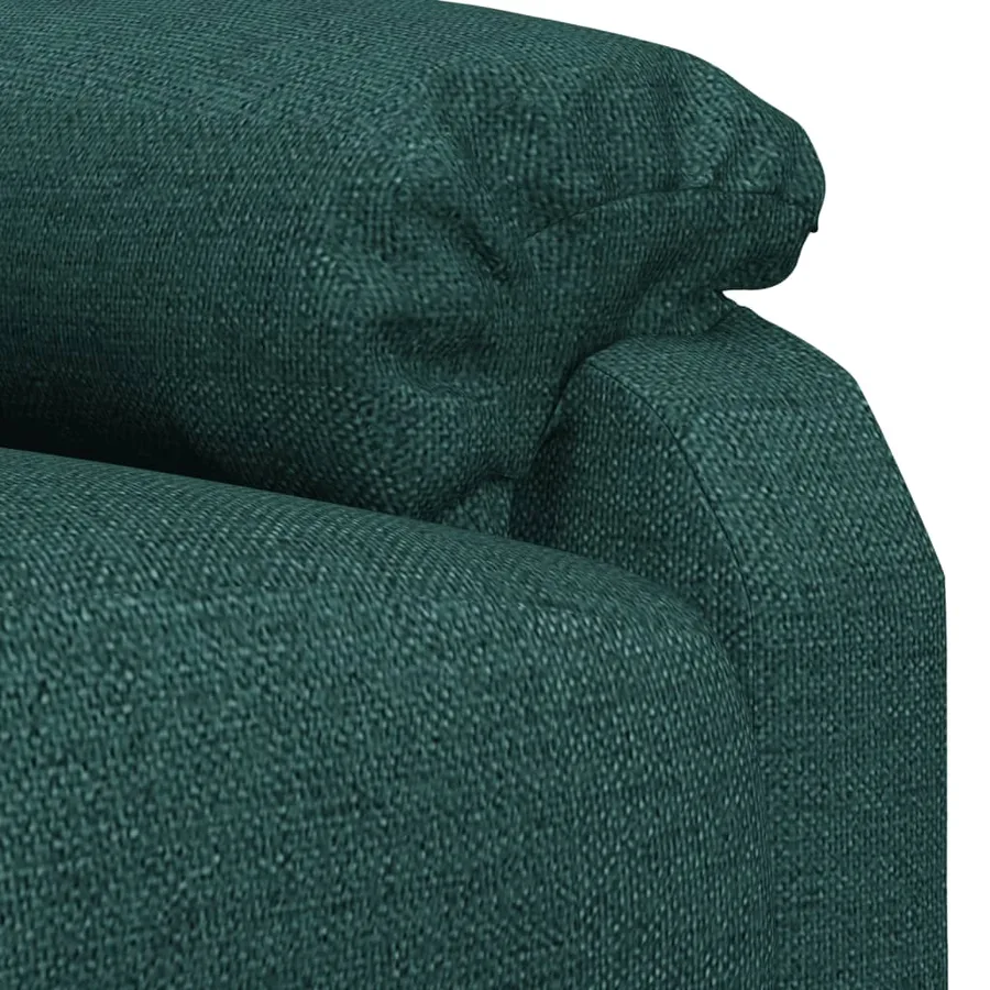 Fauteuil inclinable Vert foncé Tissu - 7