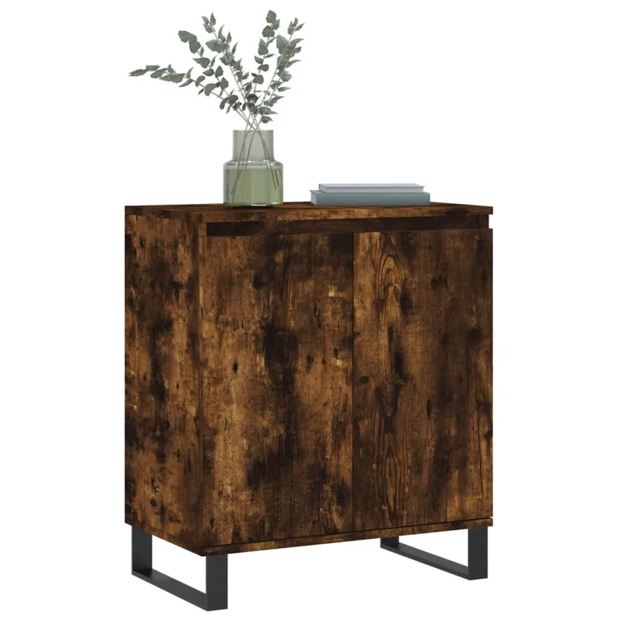 Buffet Chêne fumé 60x35x70 cm Bois d'ingénierie - 3