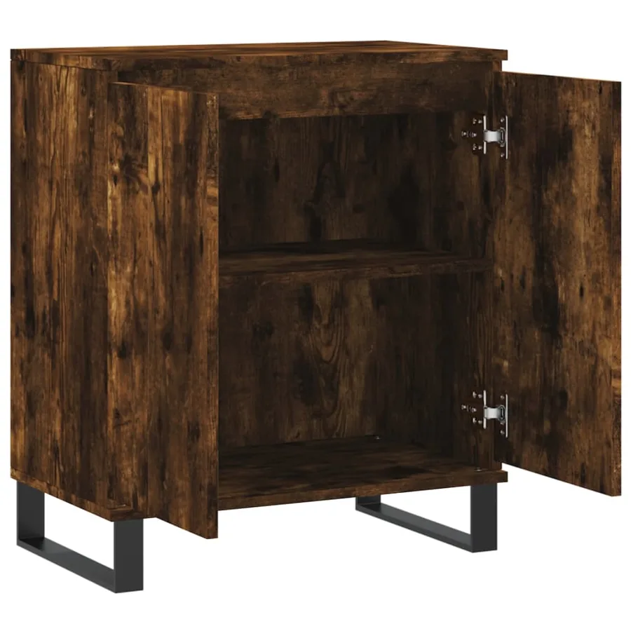 Buffet Chêne fumé 60x35x70 cm Bois d'ingénierie - 6