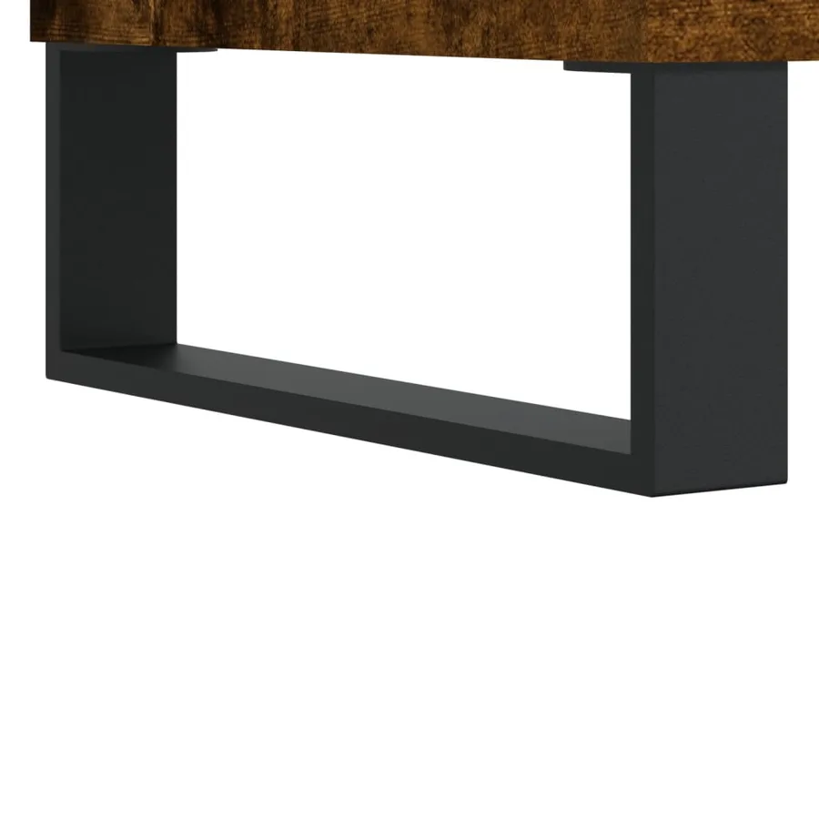 Buffet Chêne fumé 60x35x70 cm Bois d'ingénierie - 9