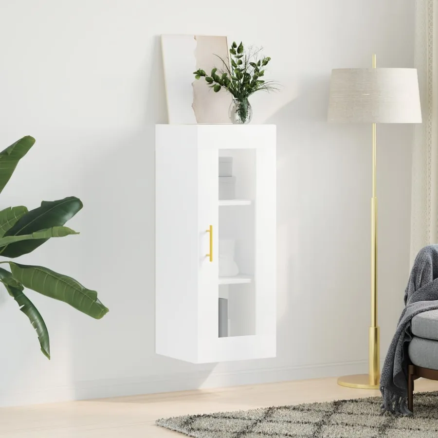 Armoire murale blanc 34,5x34x90 cm - 3
