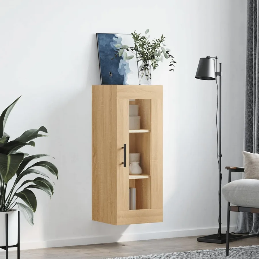 Armoire murale chêne sonoma 34,5x34x90 cm - 3