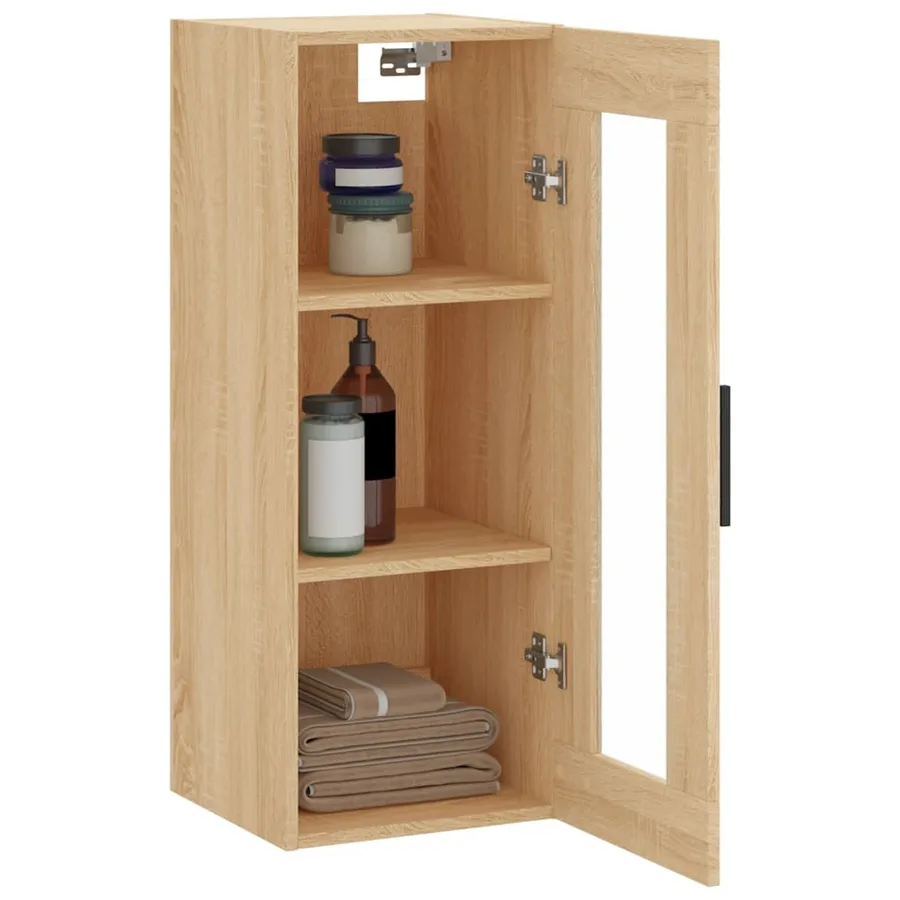 Armoire murale chêne sonoma 34,5x34x90 cm - 5