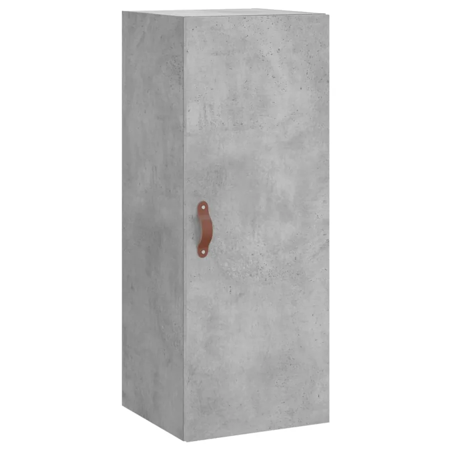 Buffet haut Gris béton 34,5x34x180 cm Bois d'ingénierie - 5