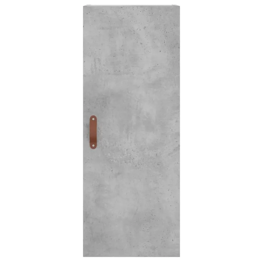 Buffet haut Gris béton 34,5x34x180 cm Bois d'ingénierie - 6