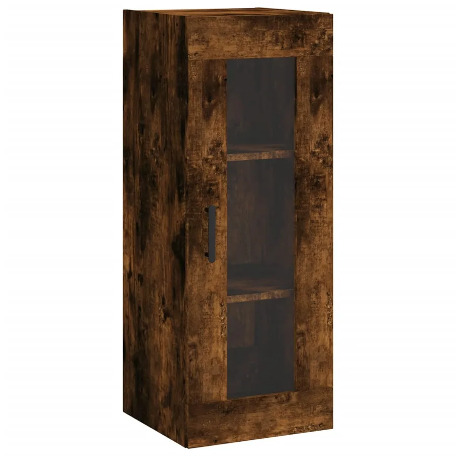 Armoire murale chêne fumé 34,5x34x90 cm - 2