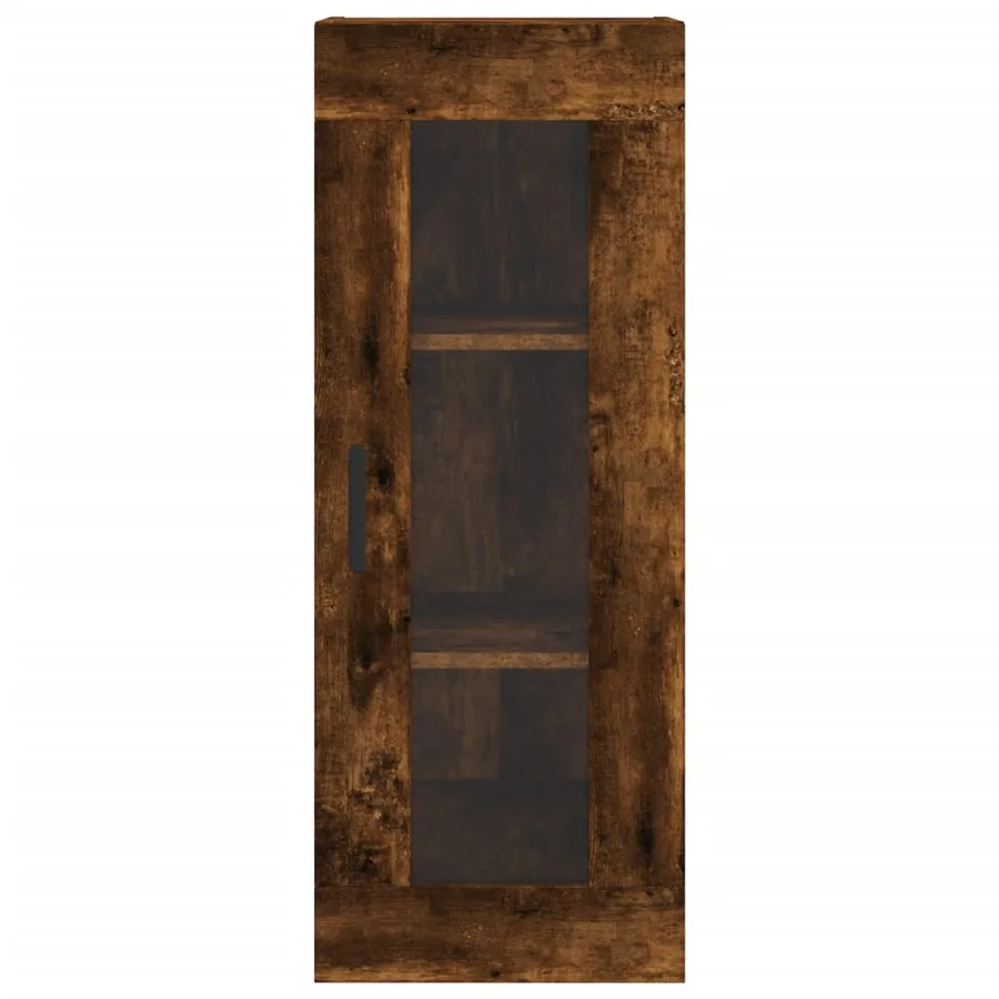 Armoire murale chêne fumé 34,5x34x90 cm - 7