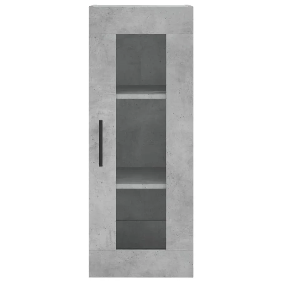 Buffet haut Gris béton 34,5x34x180 cm Bois d'ingénierie - 6
