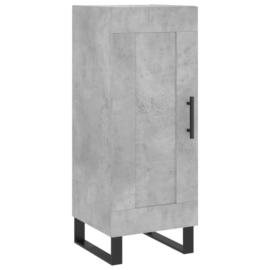 Buffet haut Gris béton 34,5x34x180 cm Bois d'ingénierie - 7