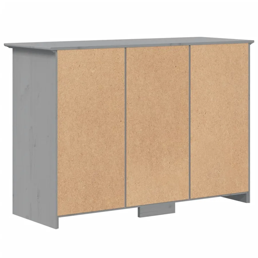 Buffet BODO gris 115,5x44x80 cm bois massif de pin - 6