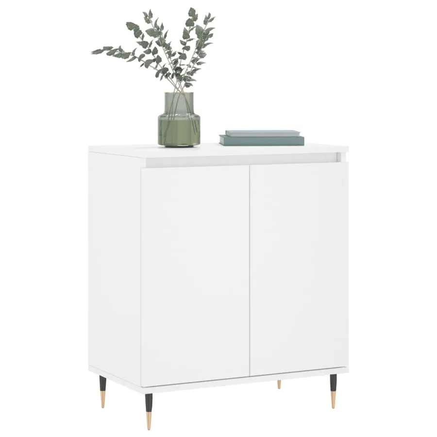 Buffet Blanc 60x35x70 cm Bois d'ingénierie - 3