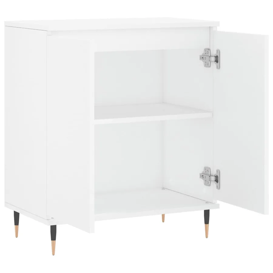Buffet Blanc 60x35x70 cm Bois d'ingénierie - 6