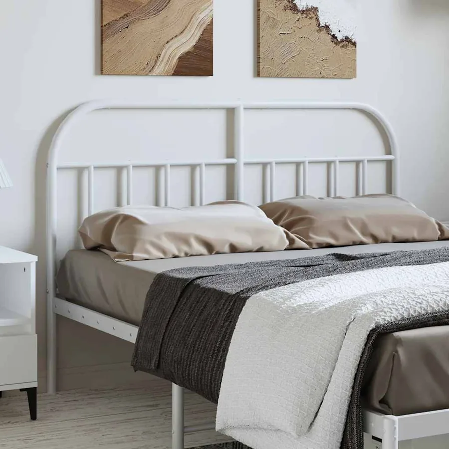 Tête de lit de remplacement métal blanc 135 cm