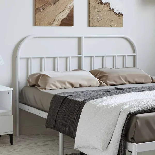Tête de lit de remplacement métal blanc 135 cm