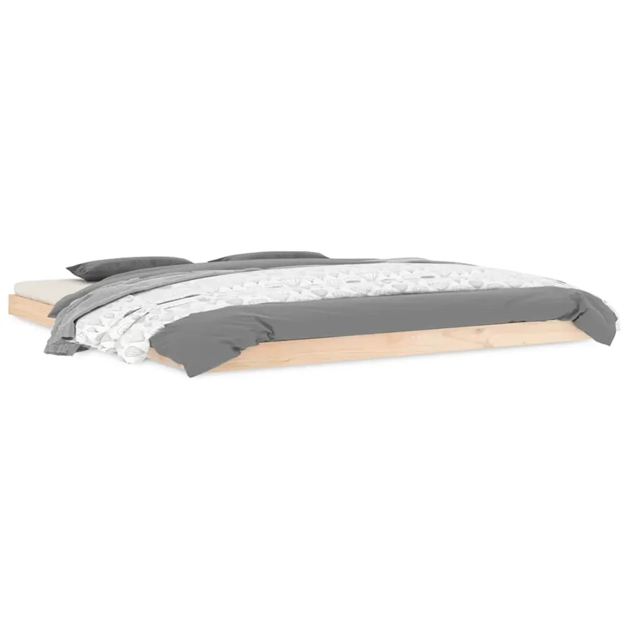 Cadre de lit sans matelas 180x200 cm bois massif de pin - 2