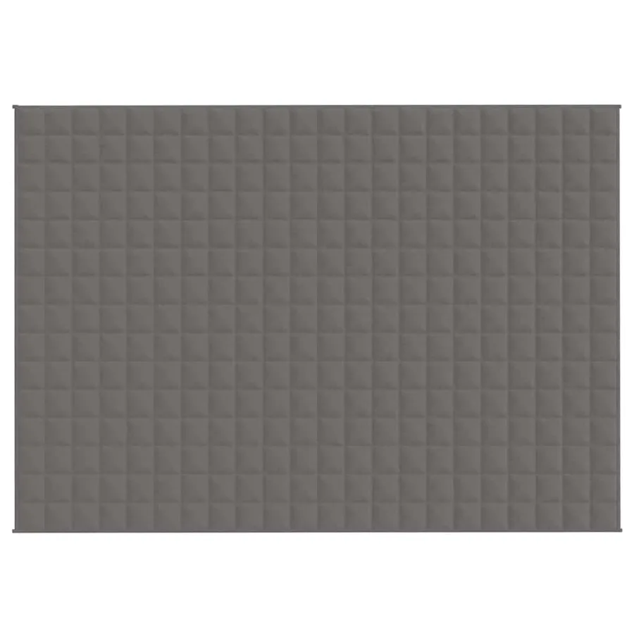 Couverture lestée Gris 155x220 cm 7 kg Tissu - 3