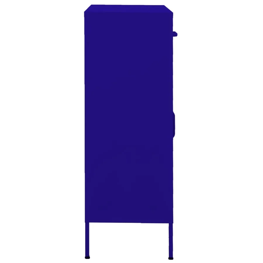 Armoire de rangement Bleu marine 80x35x101,5 cm Acier - 3