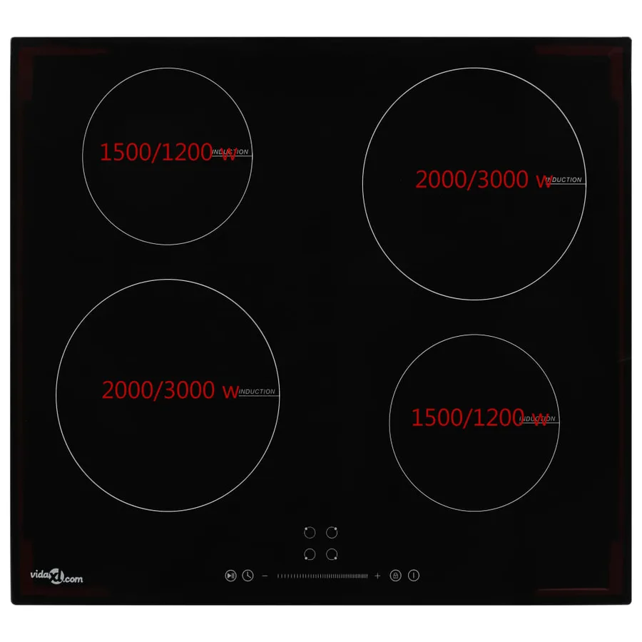 Plaque de cuisson à induction 4 brûleurs Contrôle tactile 7000W - 2