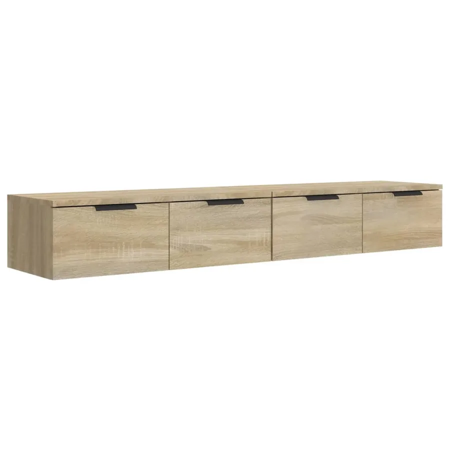 Armoires murales 2pcs Chêne sonoma 68x30x20cm Bois d'ingénierie - 2