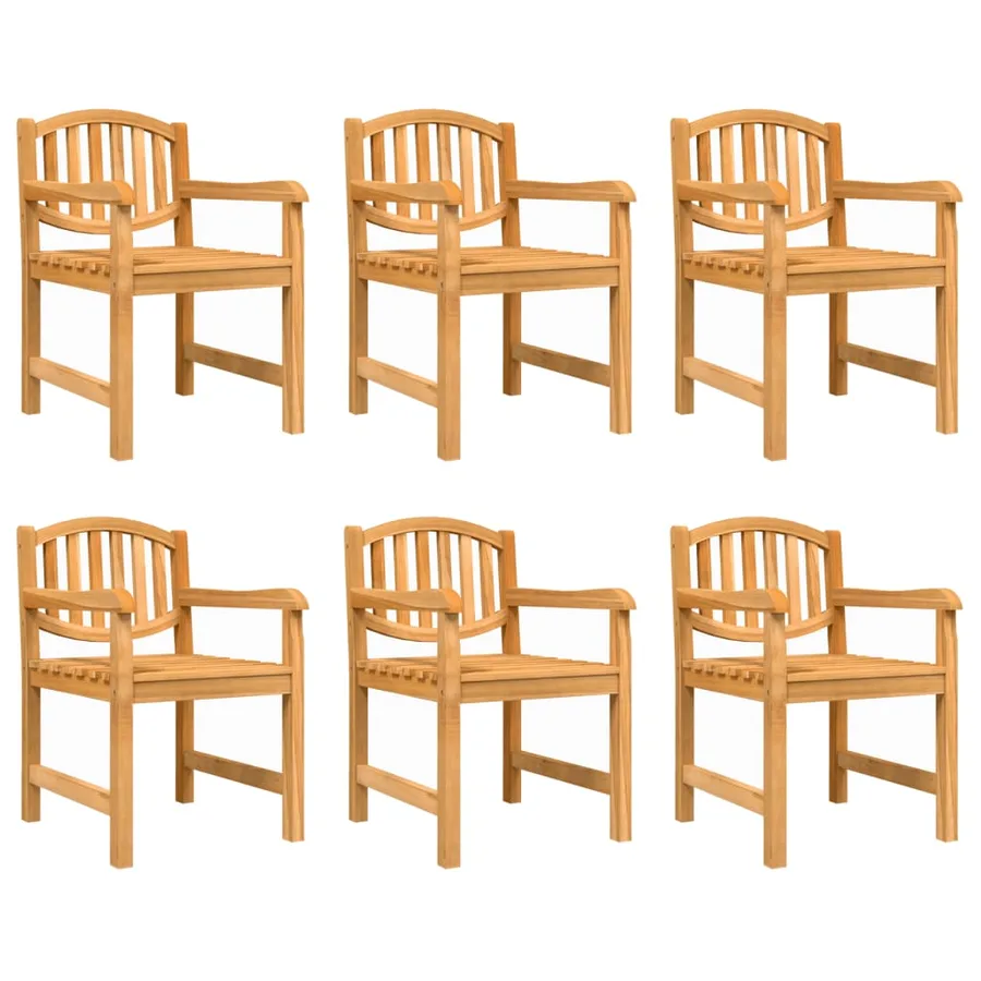 Ensemble à manger de jardin 7 pcs Bois de teck solide - 3