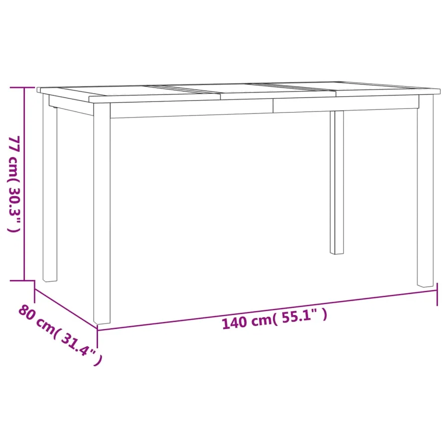 Ensemble à manger de jardin 7 pcs Bois de teck solide - 11
