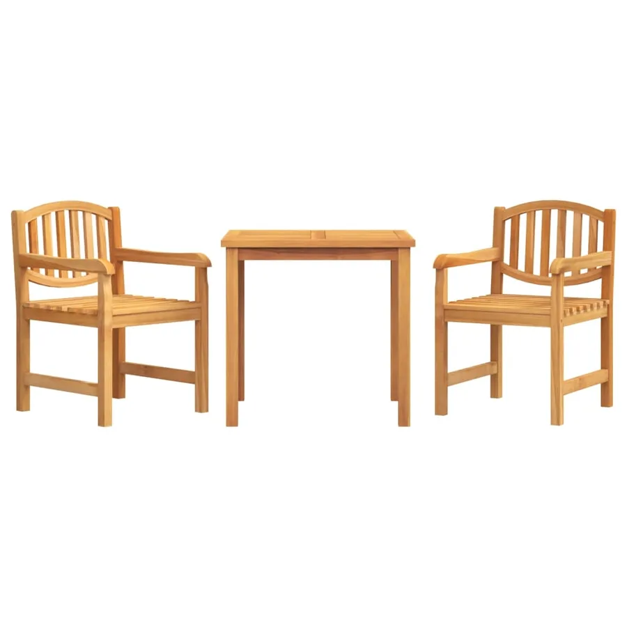 Ensemble à manger de jardin 3 pcs Bois de teck massif - 2
