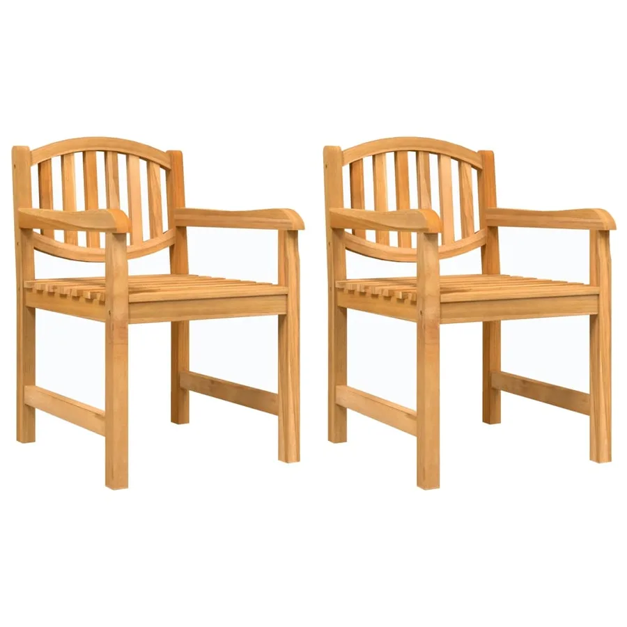 Ensemble à manger de jardin 5pcs Bois de teck massif - 3