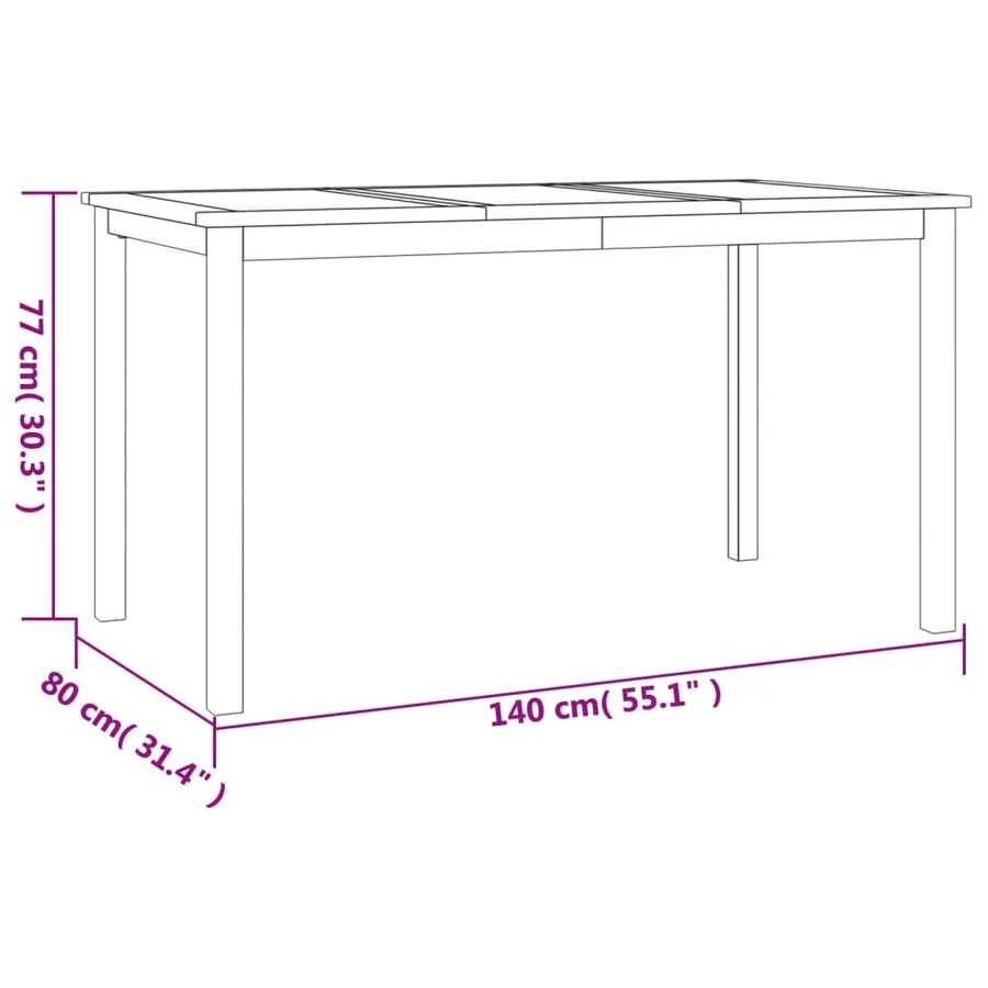 Ensemble à manger de jardin 7 pcs Bois de teck solide - 11