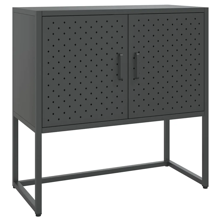 Buffet Anthracite 75x35x75 cm Acier - 2
