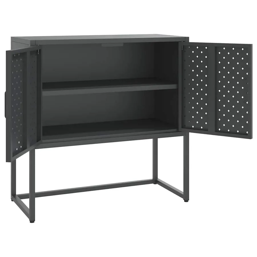 Buffet Anthracite 75x35x75 cm Acier - 4