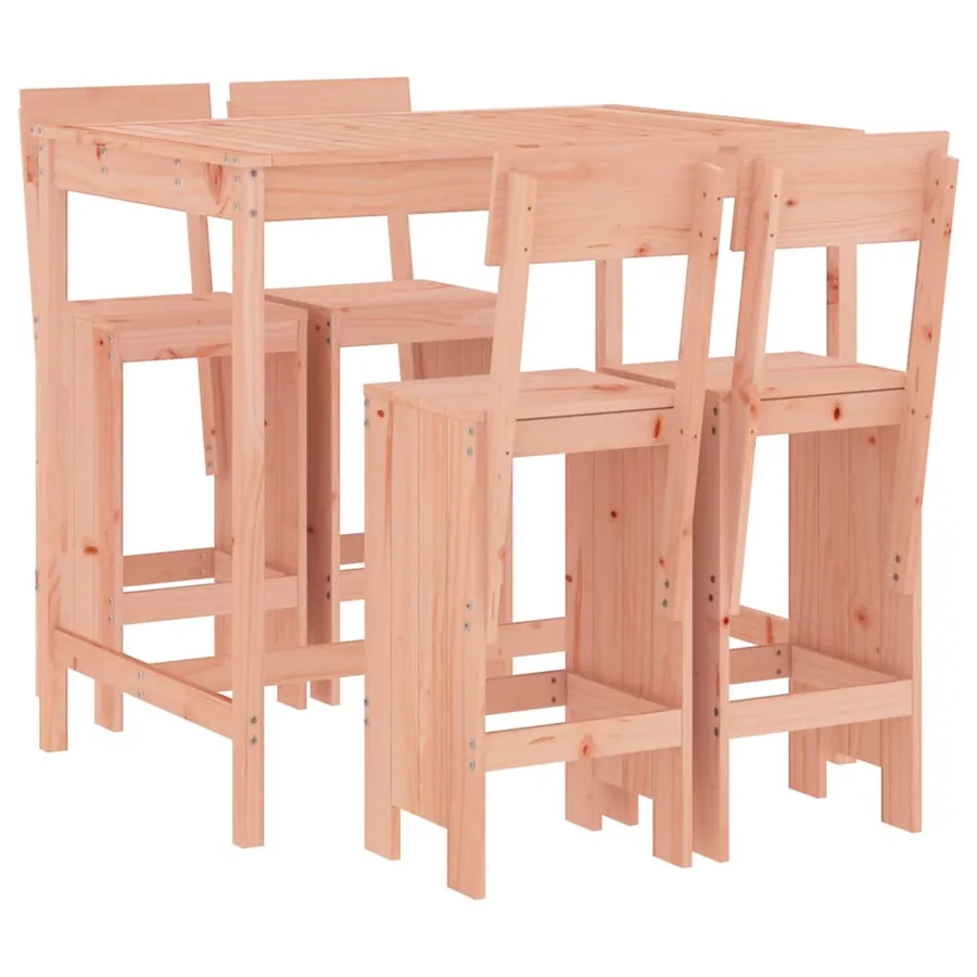 Ensemble de bar de jardin 5 pcs bois massif de Douglas - 2