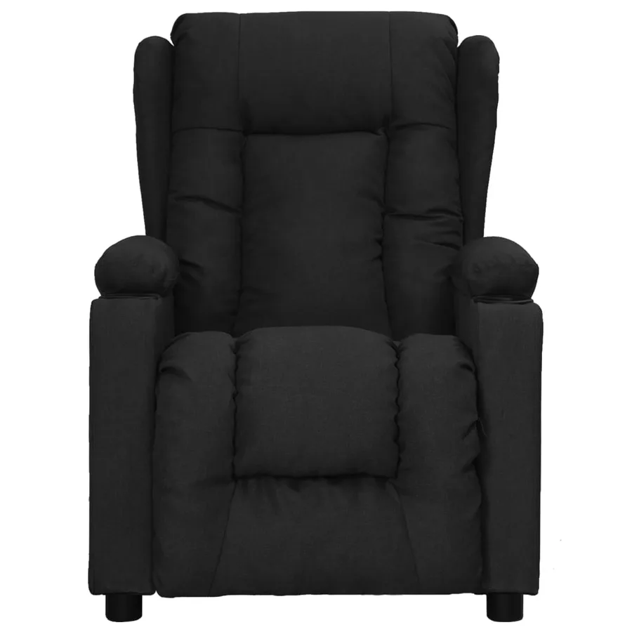 Fauteuil inclinable Noir Tissu - 2