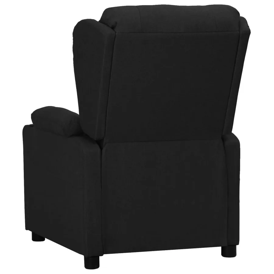 Fauteuil inclinable Noir Tissu - 3