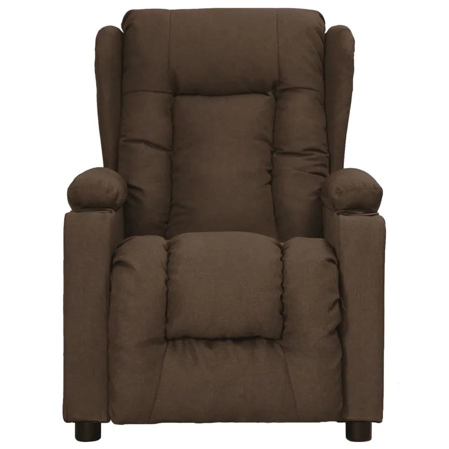 Fauteuil inclinable Marron Tissu - 2