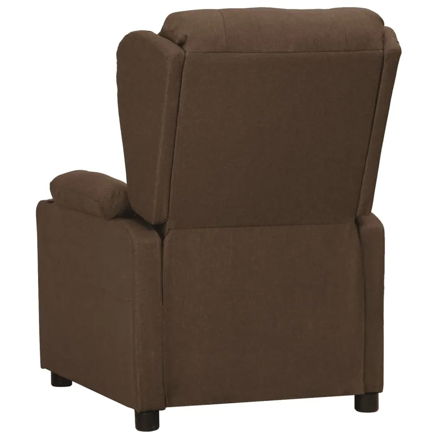 Fauteuil inclinable Marron Tissu - 3