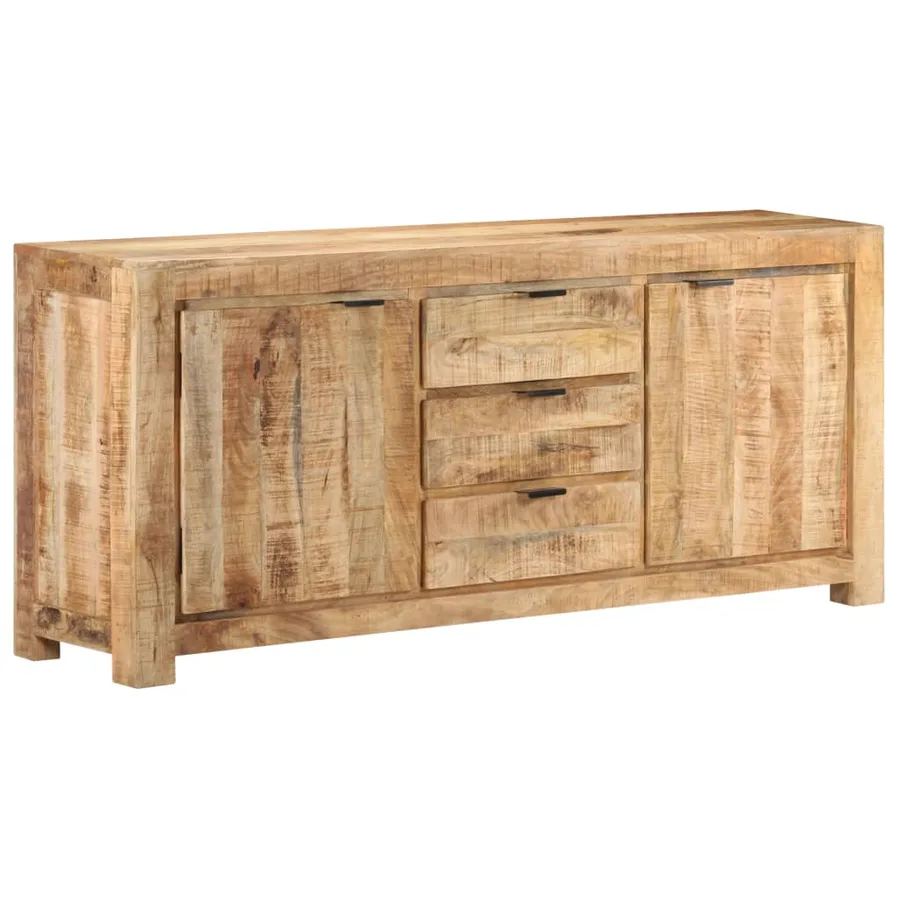 Buffet 175x40x75 cm Bois de manguier brut - 10