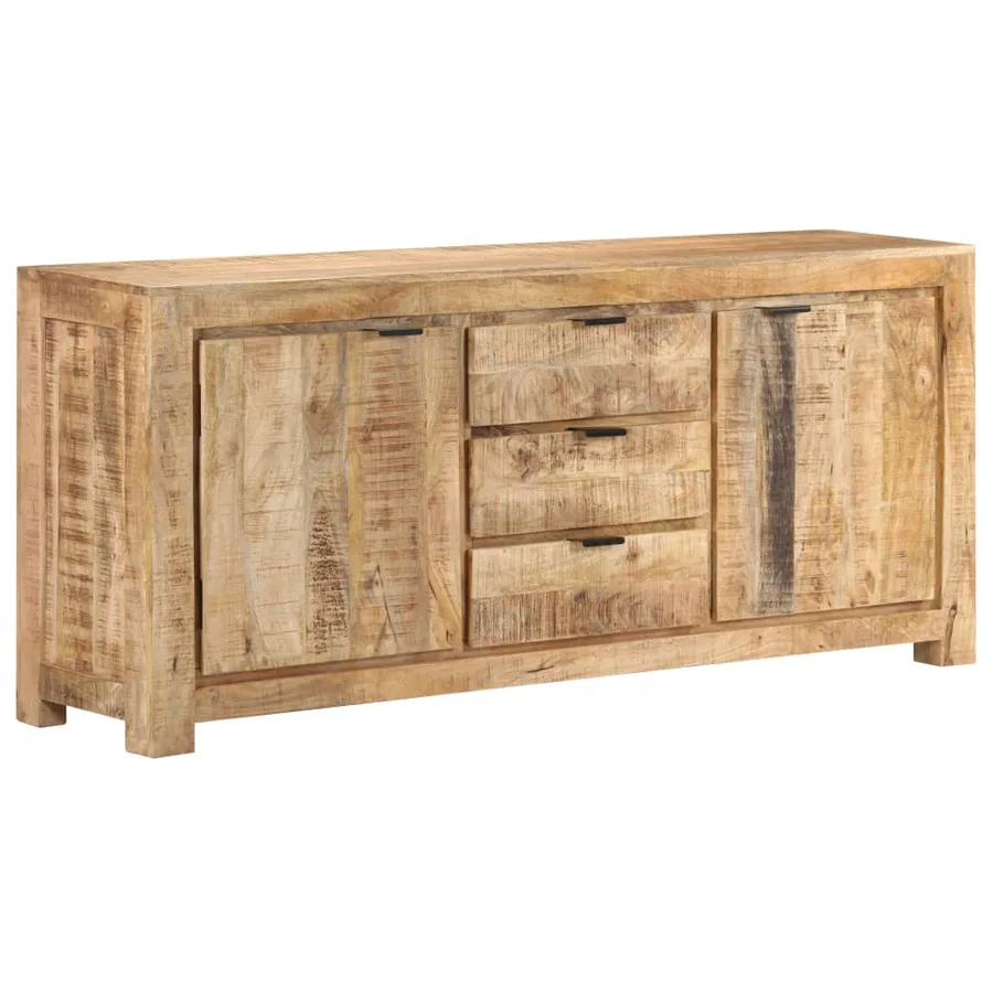 Buffet 175x40x75 cm Bois de manguier brut - 11