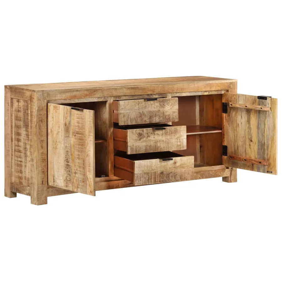 Buffet 175x40x75 cm Bois de manguier brut - 3