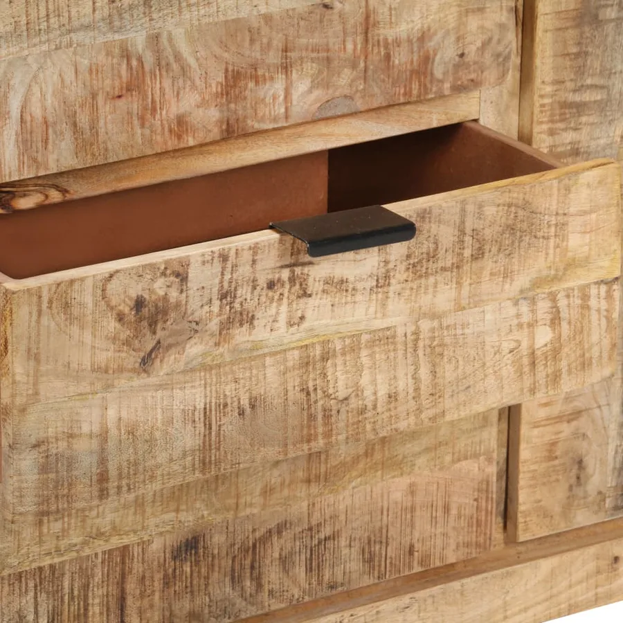 Buffet 175x40x75 cm Bois de manguier brut - 6