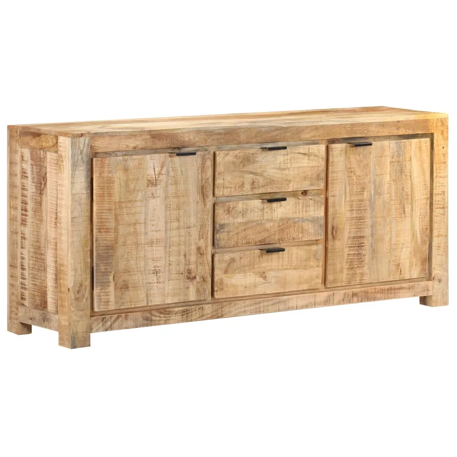 Buffet 175x40x75 cm Bois de manguier brut - 8