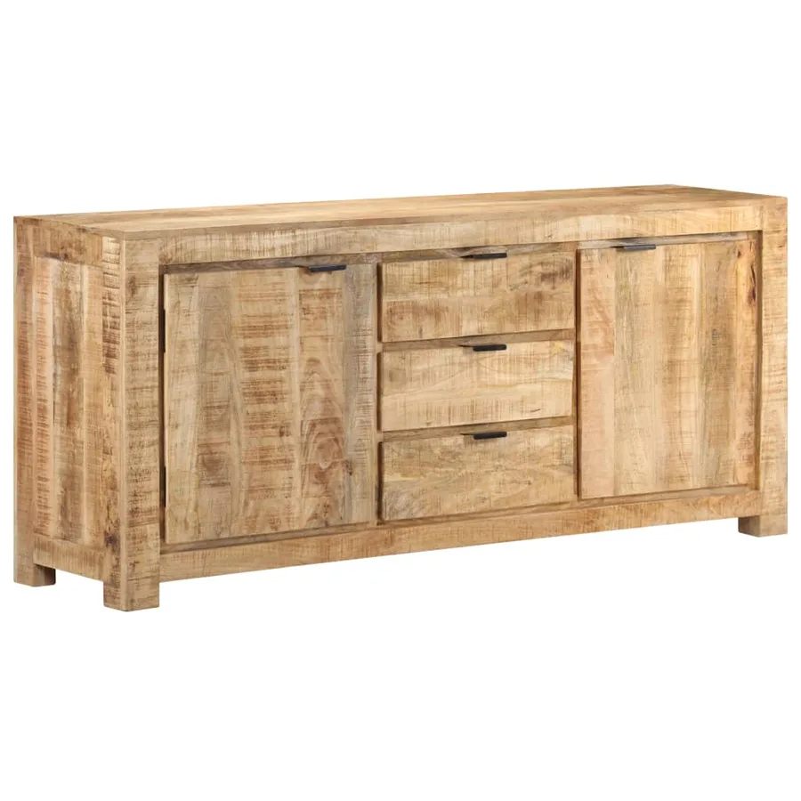 Buffet 175x40x75 cm Bois de manguier brut - 9