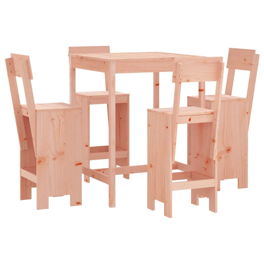Ensemble de bar de jardin 5 pcs bois massif de Douglas - 2