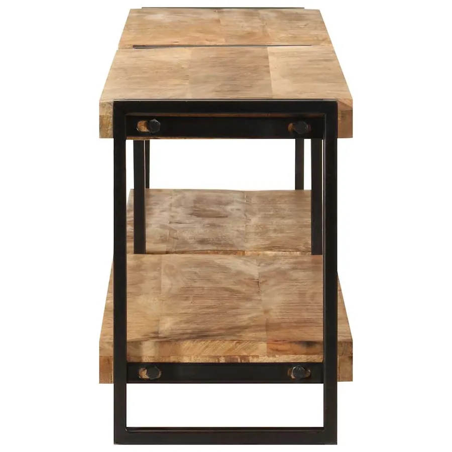 Meuble TV 200x30x40 cm bois massif de manguier - 3