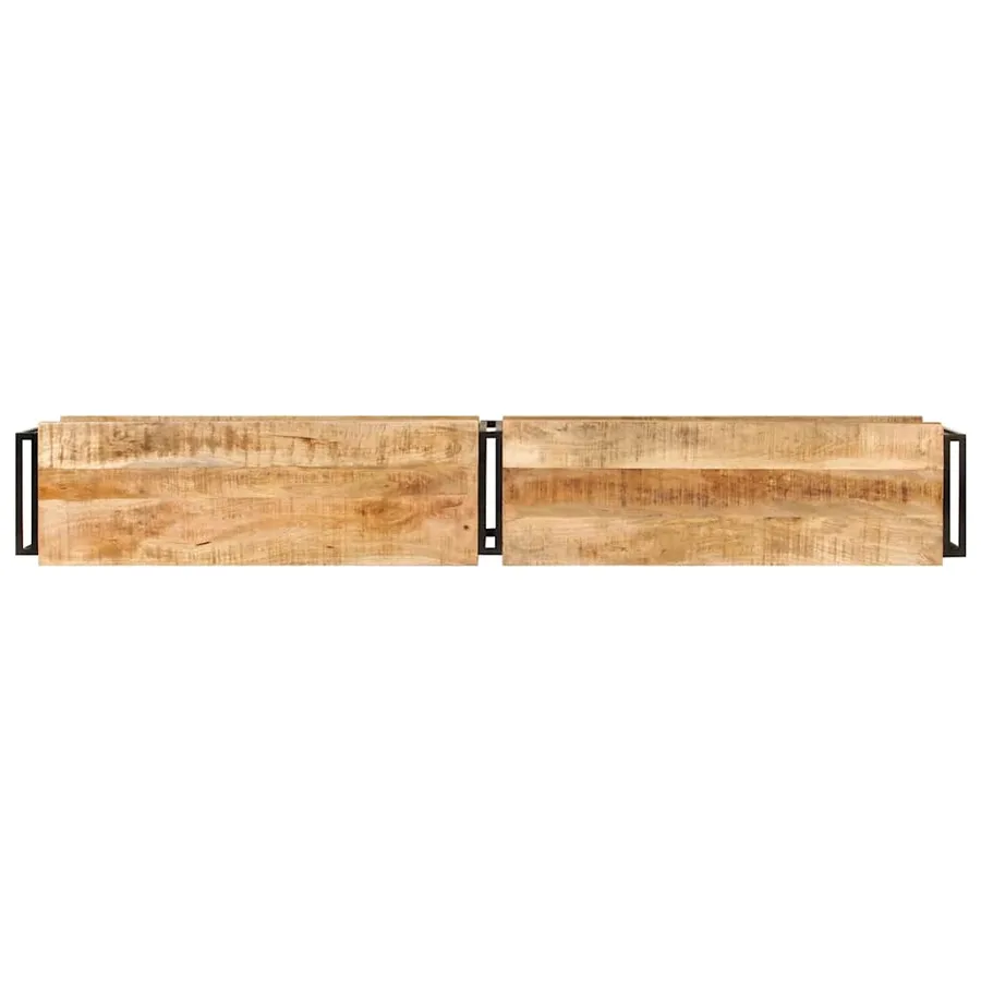 Meuble TV 200x30x40 cm bois massif de manguier - 4