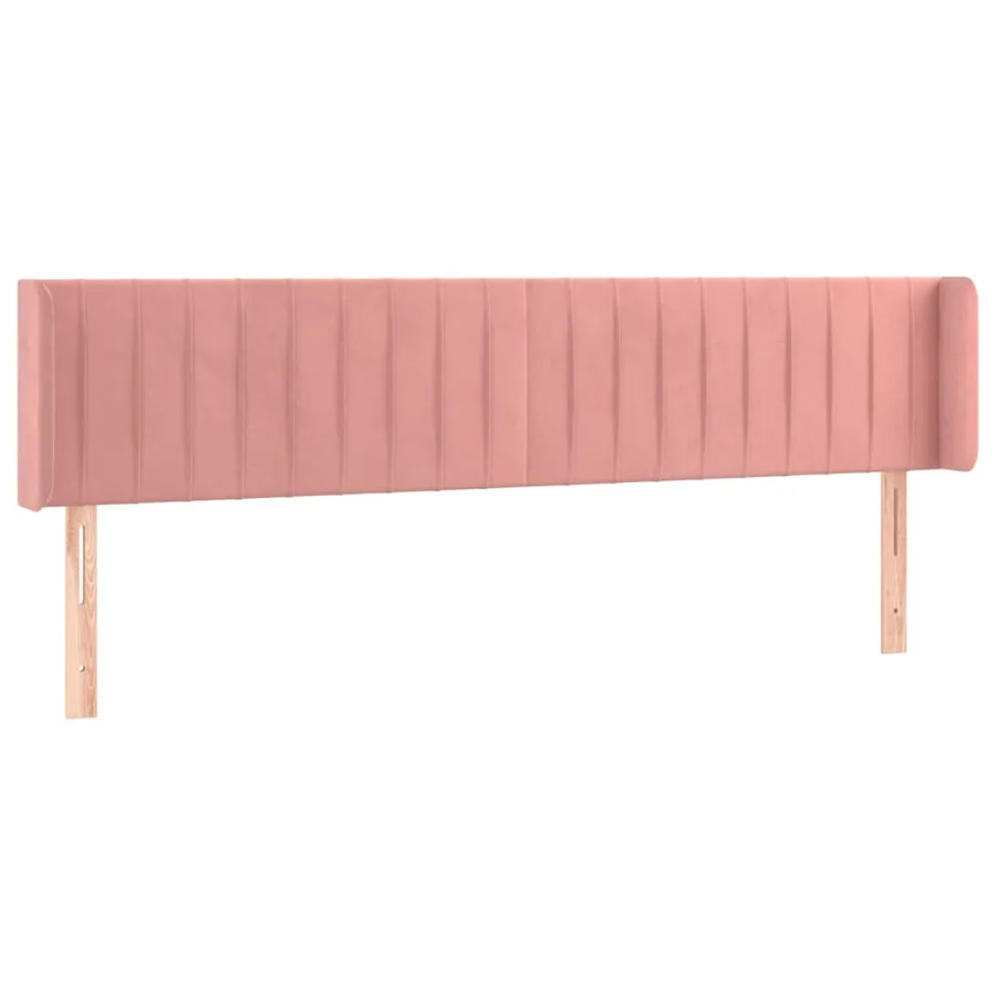Tête de lit à LED Rose 183x16x78/88 cm Velours - 3