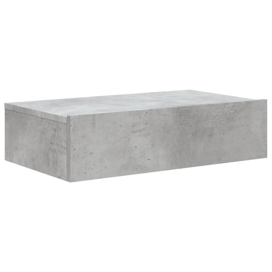 Meuble TV avec éclairage LED gris béton 60x35x15,5 cm - 3